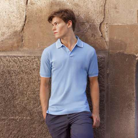 Fruit of the Loom Tipped Pique Polo Shirt - Fruit Of The Loom Premium ...