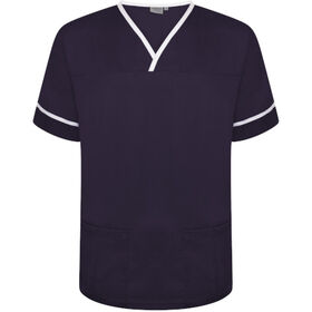 Behrens Contrast Trim Smart Scrub Top