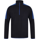 Finden & Hales Quarter Zip Mid-Layer With Contrast Panelling