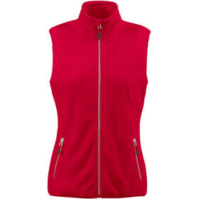 Printer-Red Ladies Sideflip Fleece Vest