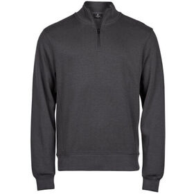 Tee Jays Ribbed Interlock Half Zip Sweatshirt